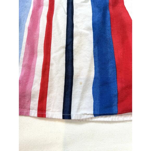 Lands' End Girls Trapeze Dress Size 14‎ Sleeveless Cotton Patriotic Sundress - Picture 9 of 9